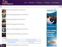 Tablet Screenshot of cineringtones.com